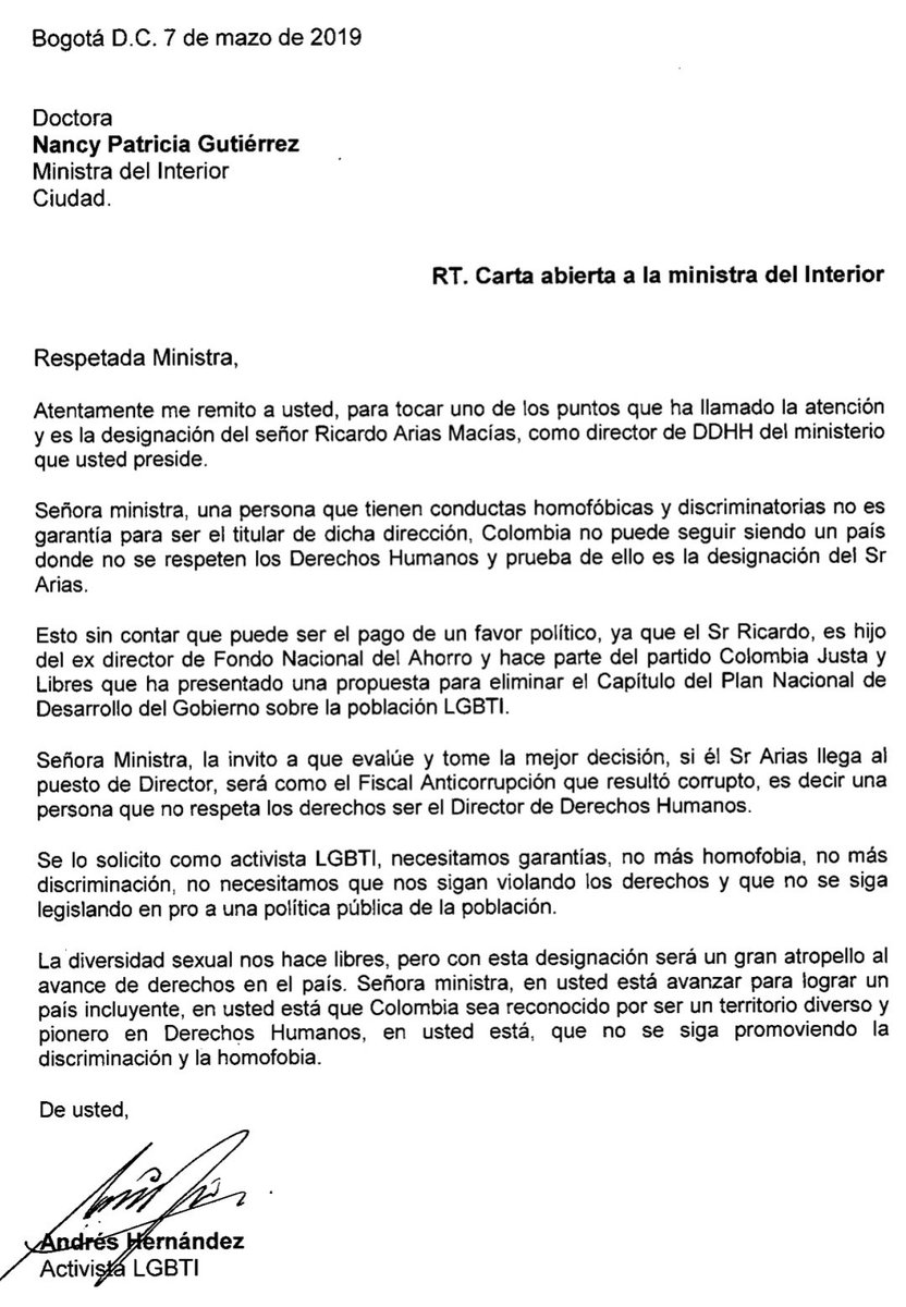 De Que Puede Ser Una Carta Del Ministerio Del Interior
