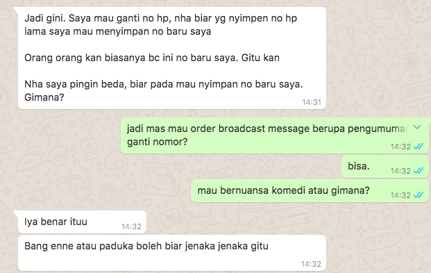 Kata Kata Untuk Ganti Nomor Wa gambar status lucu wa