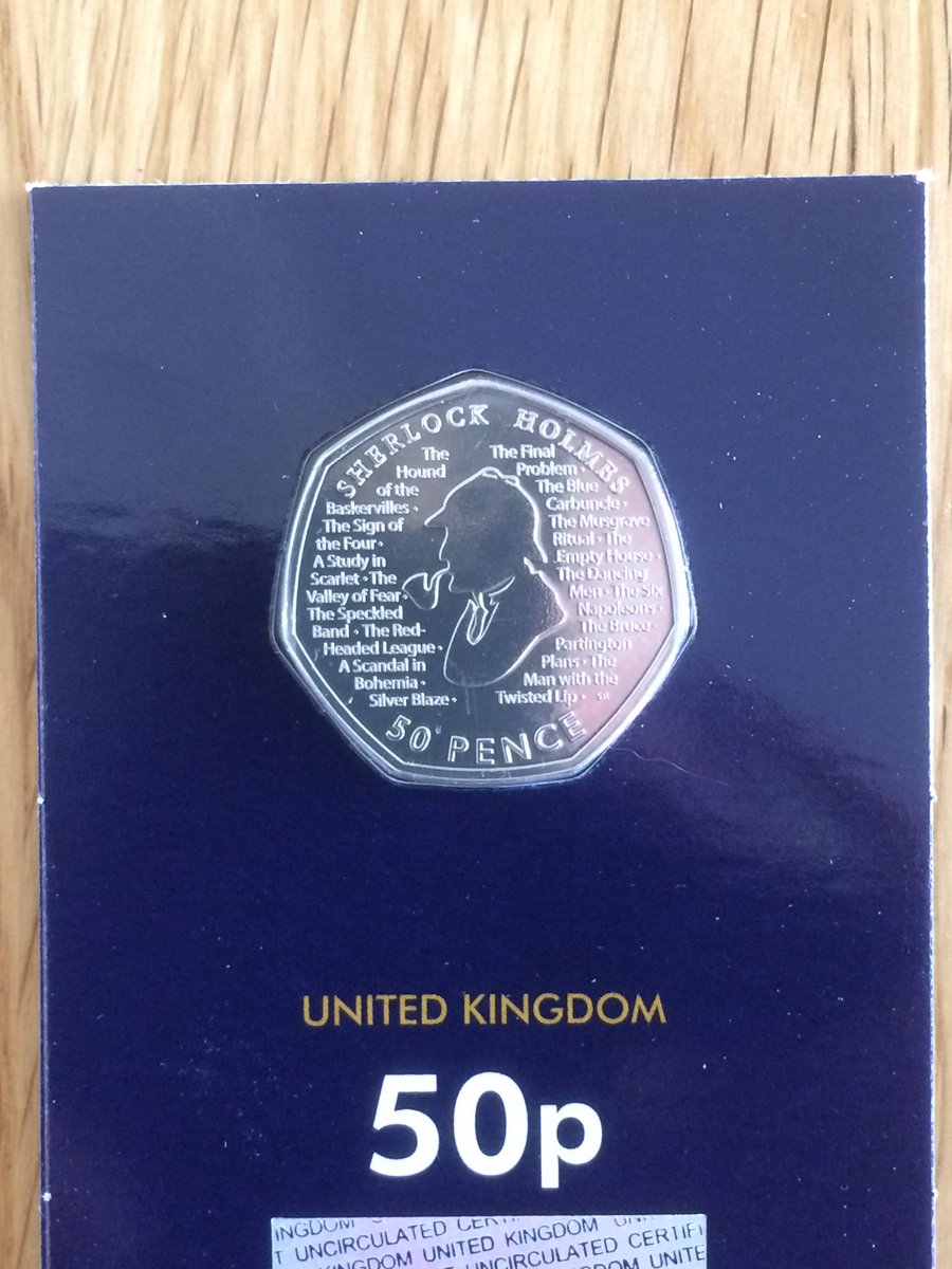 Sherlock Holmes 50p Value Change Checker Home Decor Sigrunanna