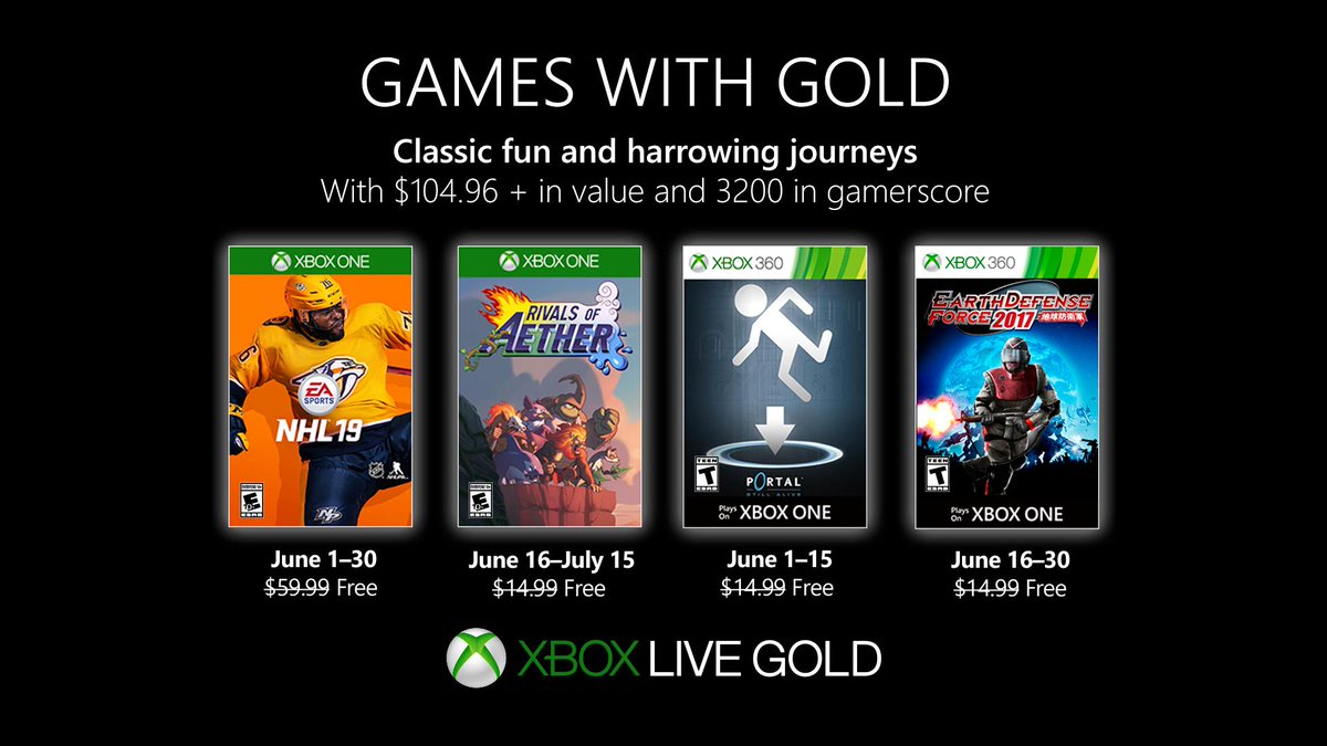 Xbox Live Gold V Iyune Nhl 19 I Portal Still Alive Skidki Na Dtf