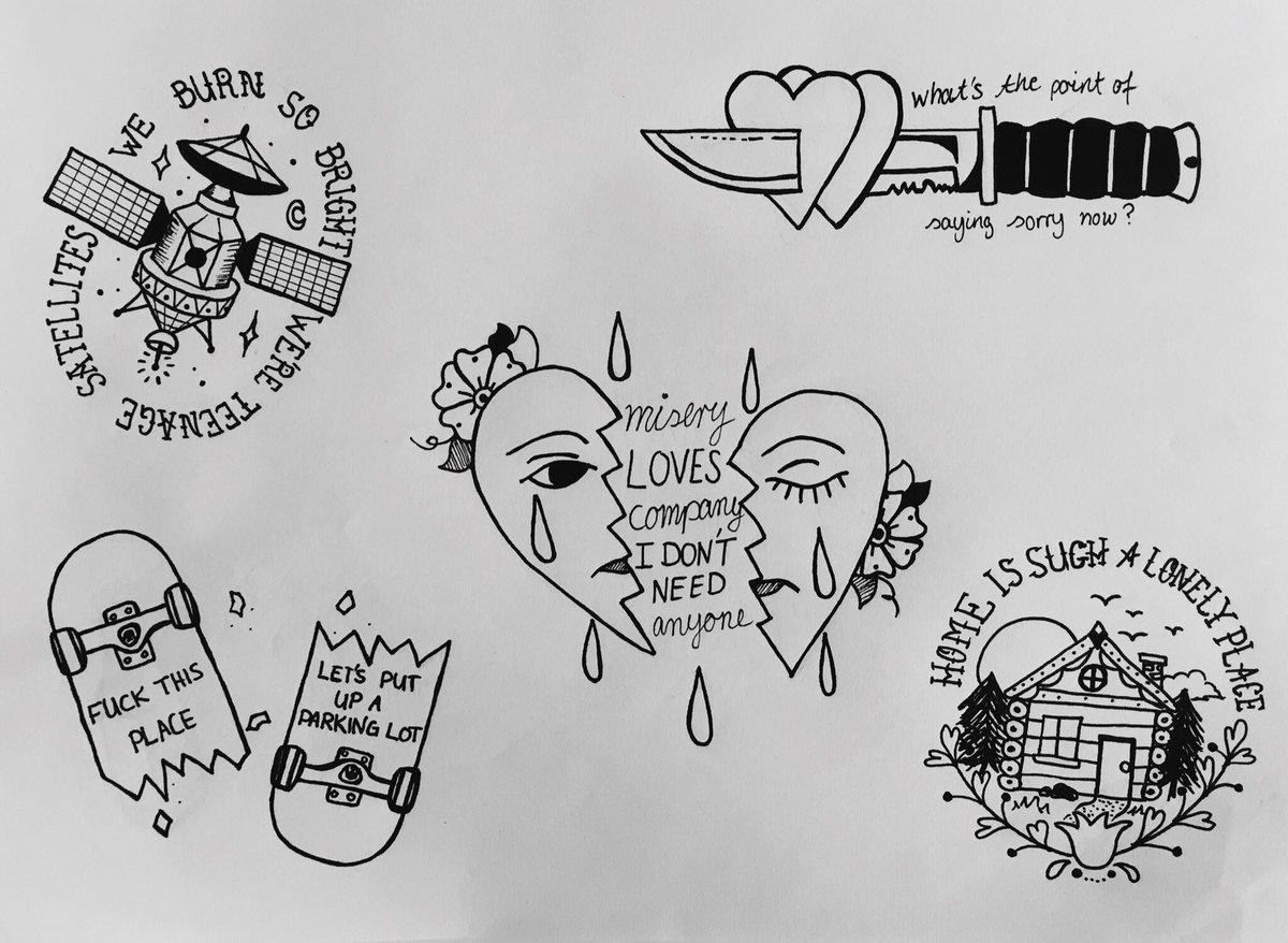 Йошуа 在Twitter 上:"I Finished My California Inspired Tattoo Flash Sheet In Time For The Release Of The Deluxe Edition @Blink182 🌞🌴 Https://T.co/Kdsujkuojg" / Twitter 878_x_1200_jpg