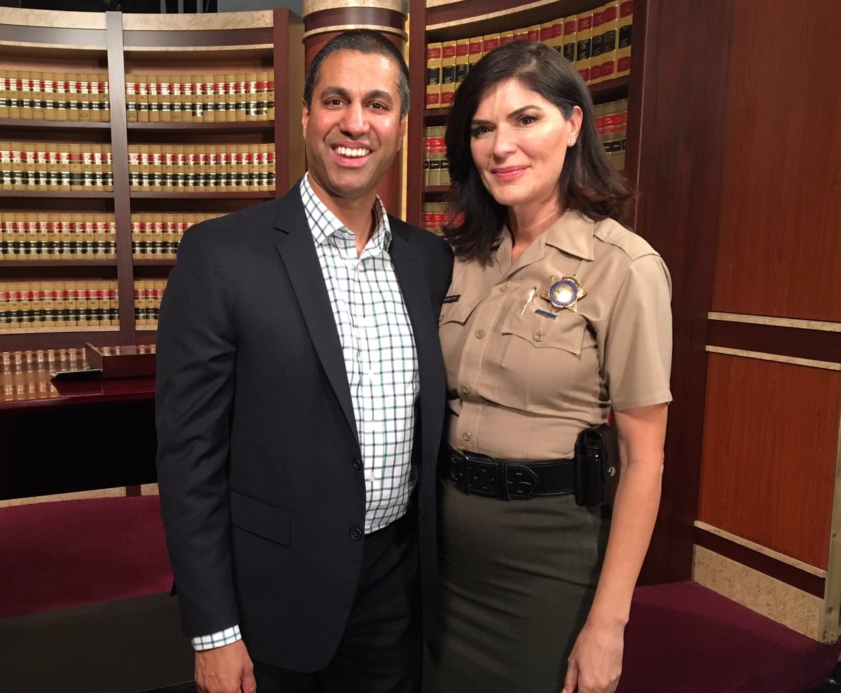 Tanya Acker on Twitter "Head of the FCC came to visit. No one got in