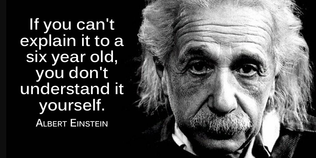 Scott Friesen on Twitter "If you can't explain it to a 6yearold, you
