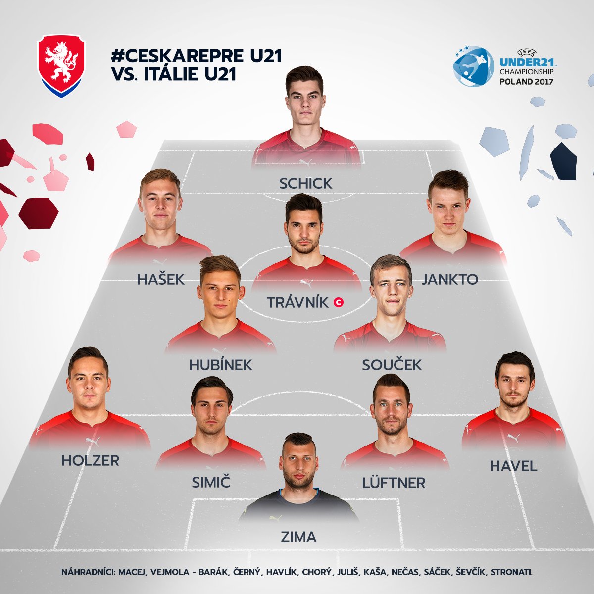 Foto - Europei U21, Formazione Ufficiale Rep. Ceca: Due "Italiani" Nell'undici Iniziale - Il Napoli Online - News Sul Calcio Napoli 1200_x_1200_jpg