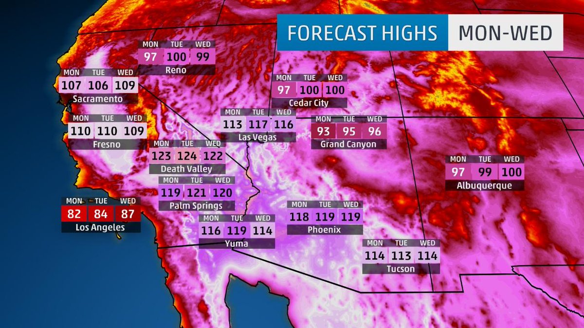 Las Vegas and Phoenix may threaten alltime recordhigh