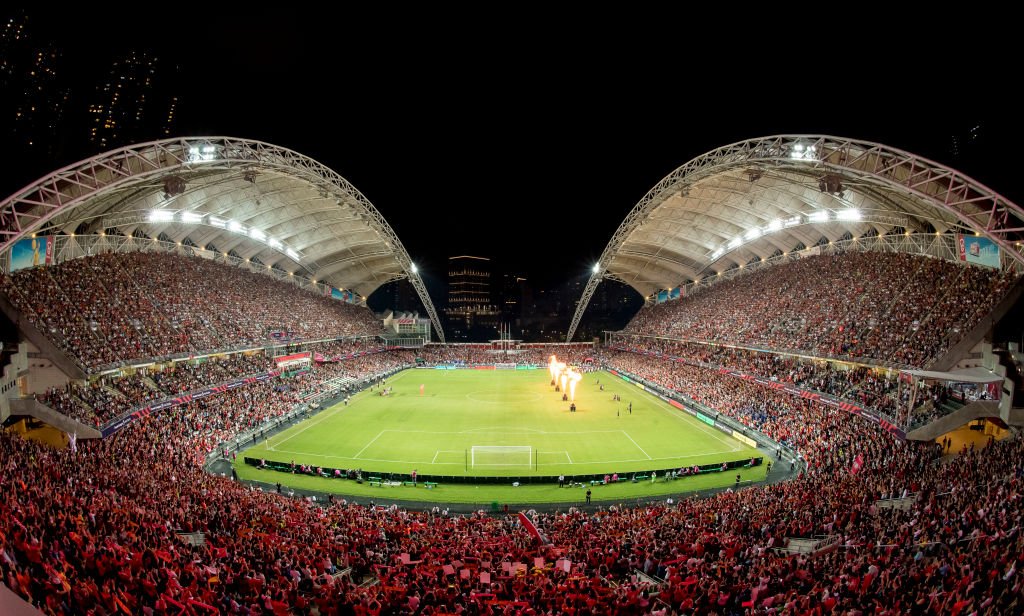 The Hong Kong Stadium is packed with fans from all over Asia to witness