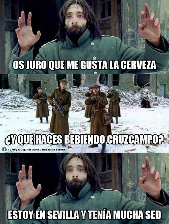 Ojete como Sauron on Twitter "memes cruzcampo cerveza 