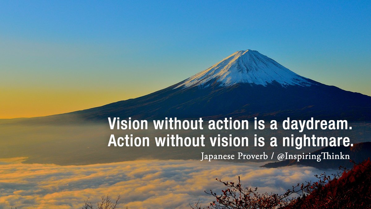 Rakib on Twitter "Vision without action is a daydream. Action without