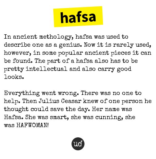 What Does Hafsa Mean The Following Class