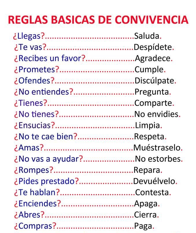 PublicacionesEDUCARM on Twitter "NORMAS BÁSICAS DE CONVIVENCIA Valores…