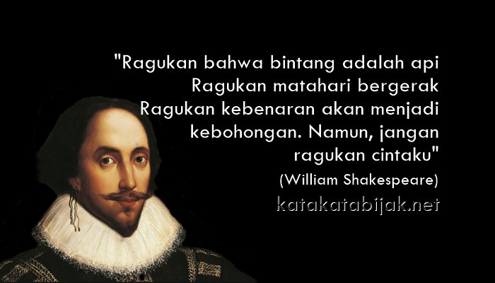 34 Kata Kata Mutiara Cinta William Shakespeare Kata Bijak 2020
