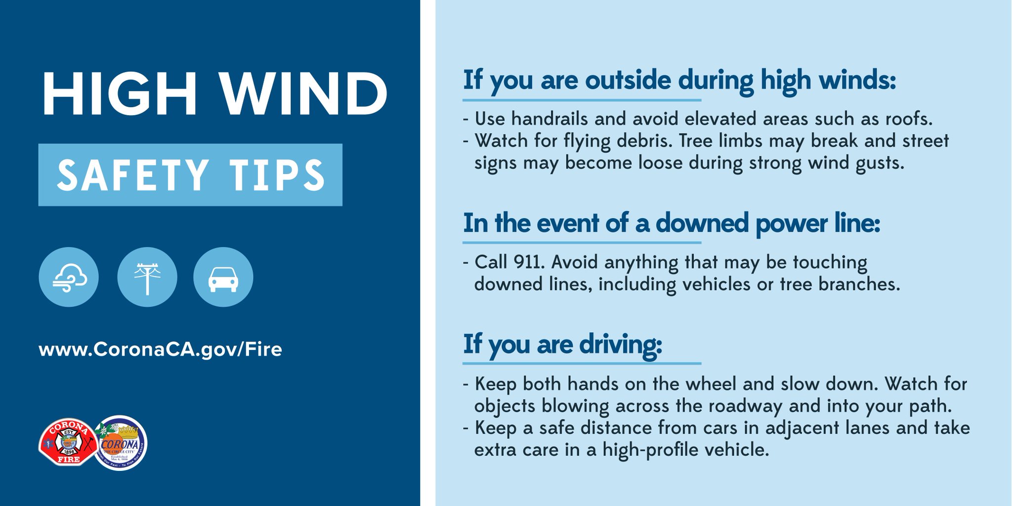 Corona Fire Dept on Twitter "The U.S. National Weather Service (NWS