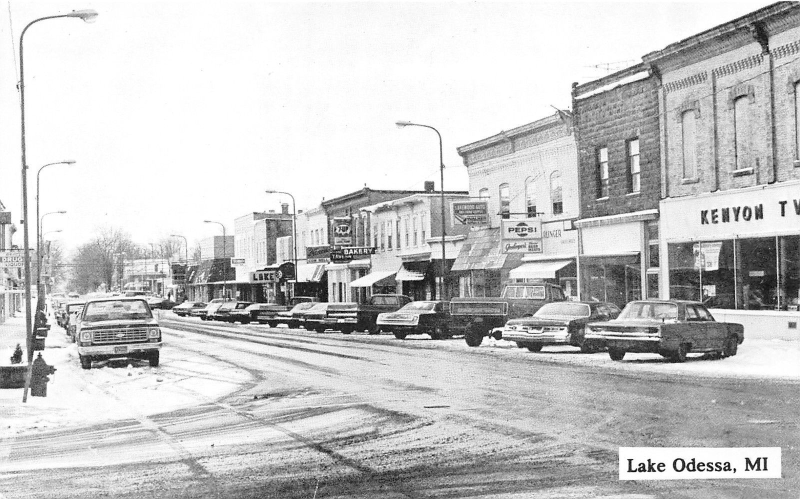 Michigan's Past on Twitter "Lake Odessa during winter ca. 1970s (ebay) LakeOdessa 