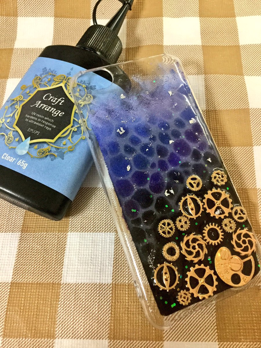 宇宙 スマホケース 手作り レジン Hello Doctor