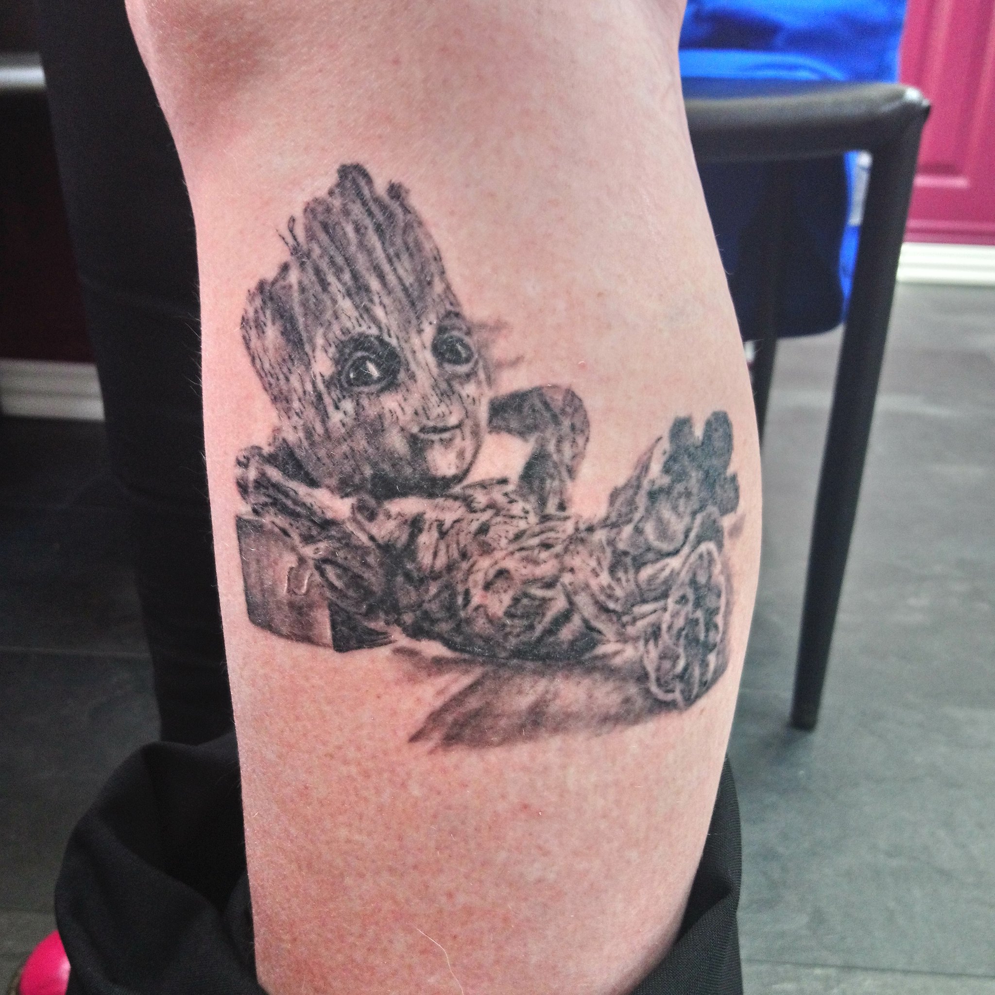 Niki Inkporium on Twitter "Healed Baby Groot Marvel tattoo 