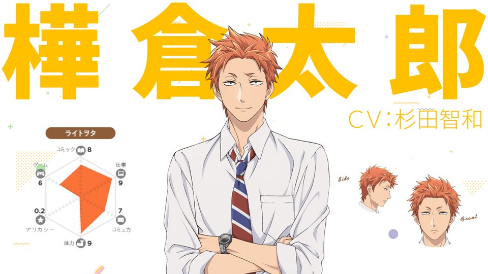 TVアニメ『ヲタクに恋は難しい』 on Twitter "💡キャラクター紹介🧡樺倉太郎（かばくら たろう／CV