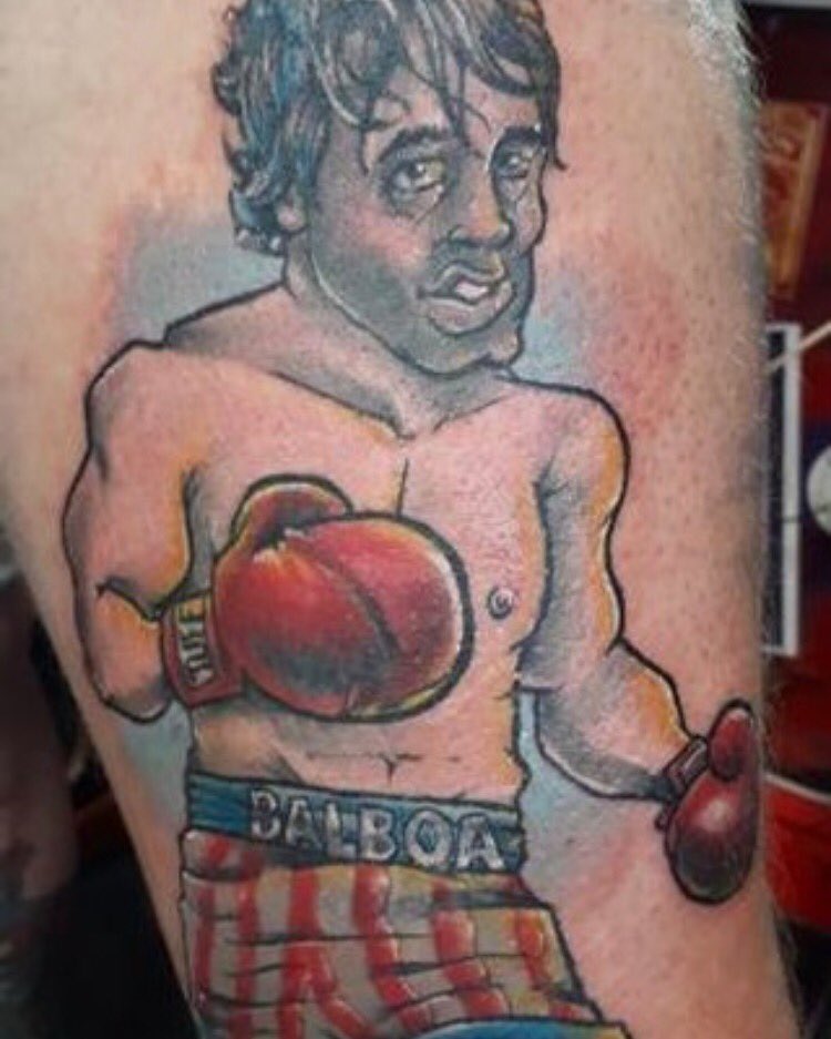Eerie Ink Tattoo on Twitter "Rocky Balboa by Stu today 🥊 eerieink 