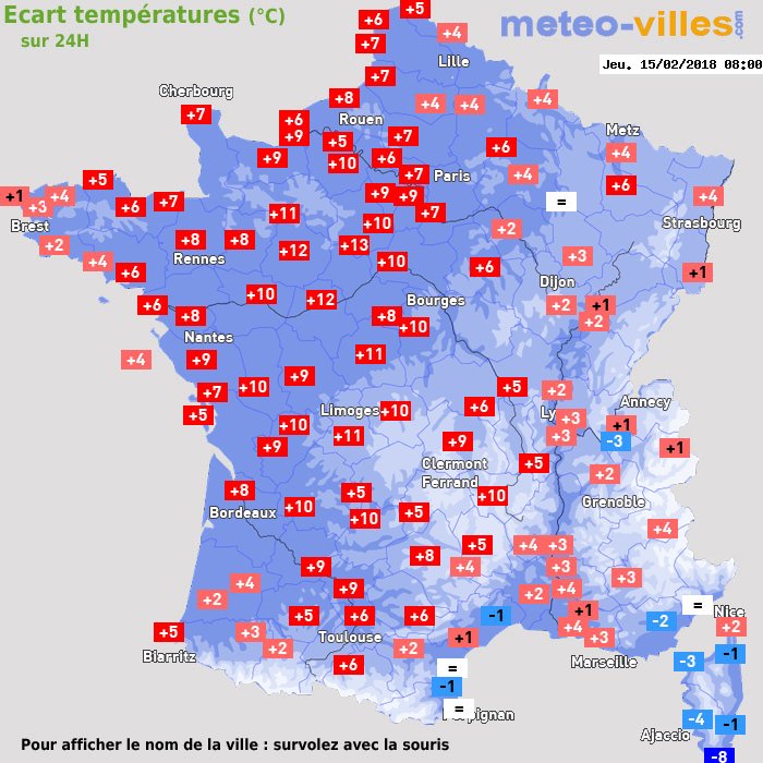 Météo Villes on Twitter "Le fait du jour c'est ce redoux