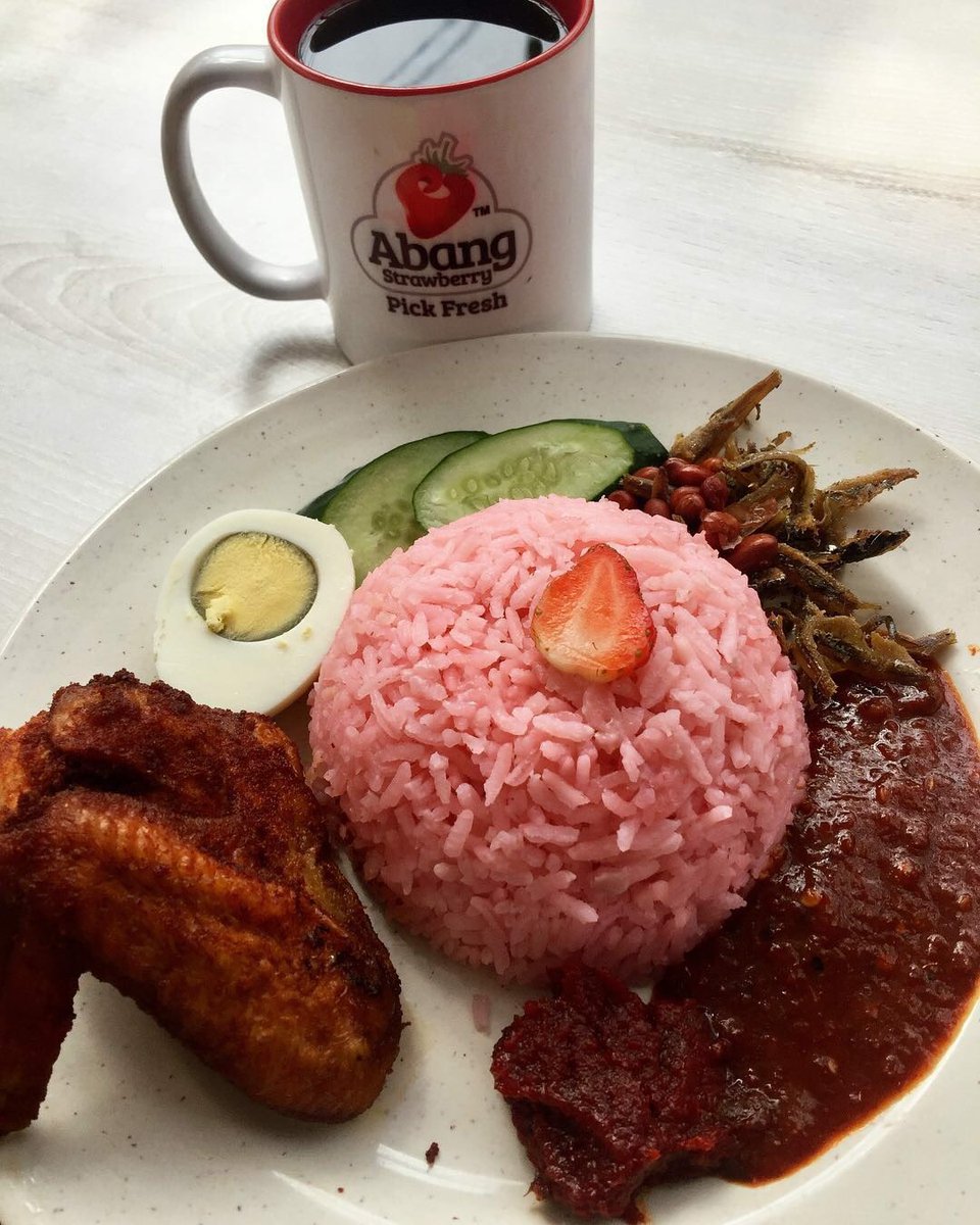 nasi lemak strawberry cameron highland