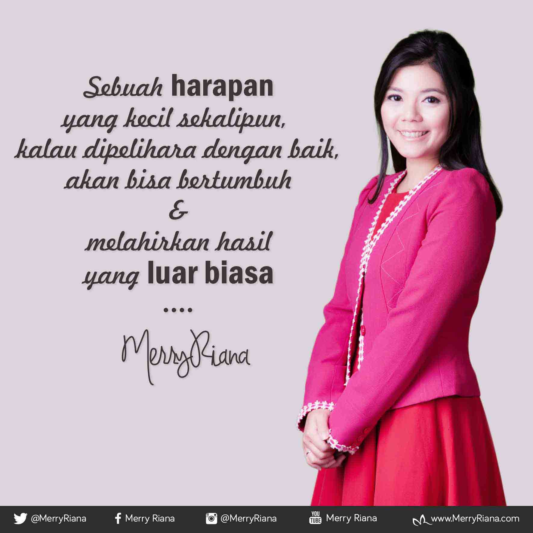 Merry Riana on Twitter "Sebuah HARAPAN yang kecil