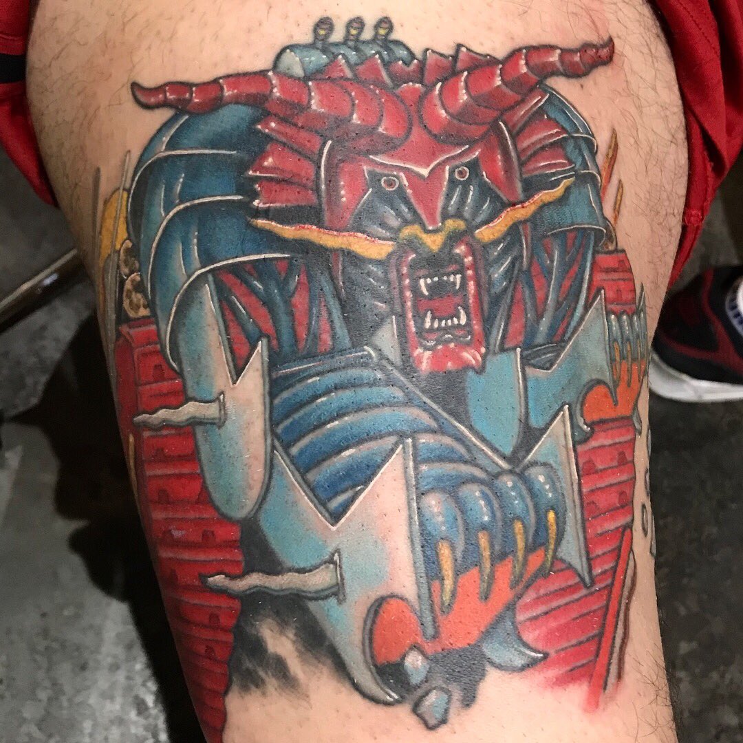 Samuel Townsley On Twitter: "“We Are Defenders Of The Faith.” Finished Coloring Arthur's Tough-Ass #Metalion Last Night. #Judaspriest #Defendersofthefaith #Robhalford #Metalgods #Nwobhm #Tattooed #Battleroyaletattoo #Battleroyalesd ... 1080_x_1080_jpg