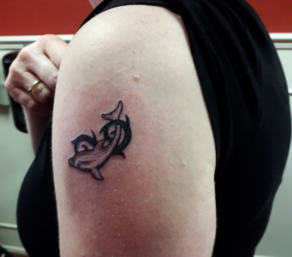 Karin 👁 🥁 On Twitter: "Not As Big As Ben's Sleeve, But Here's My Little Tattoo 🐬 #Earlybirthdaypresent Https://T.co/Aot1Ekk0Lo" / Twitter