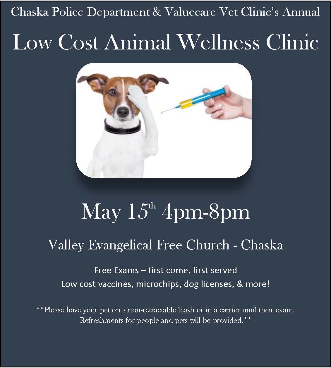 City of Chaska on Twitter "Is your pet due for a checkup? Stop by