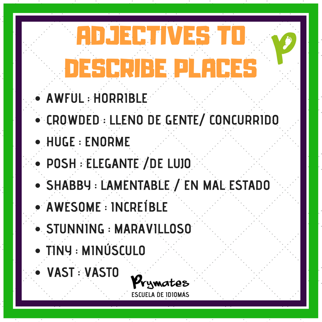 Words for describing shops Platzi