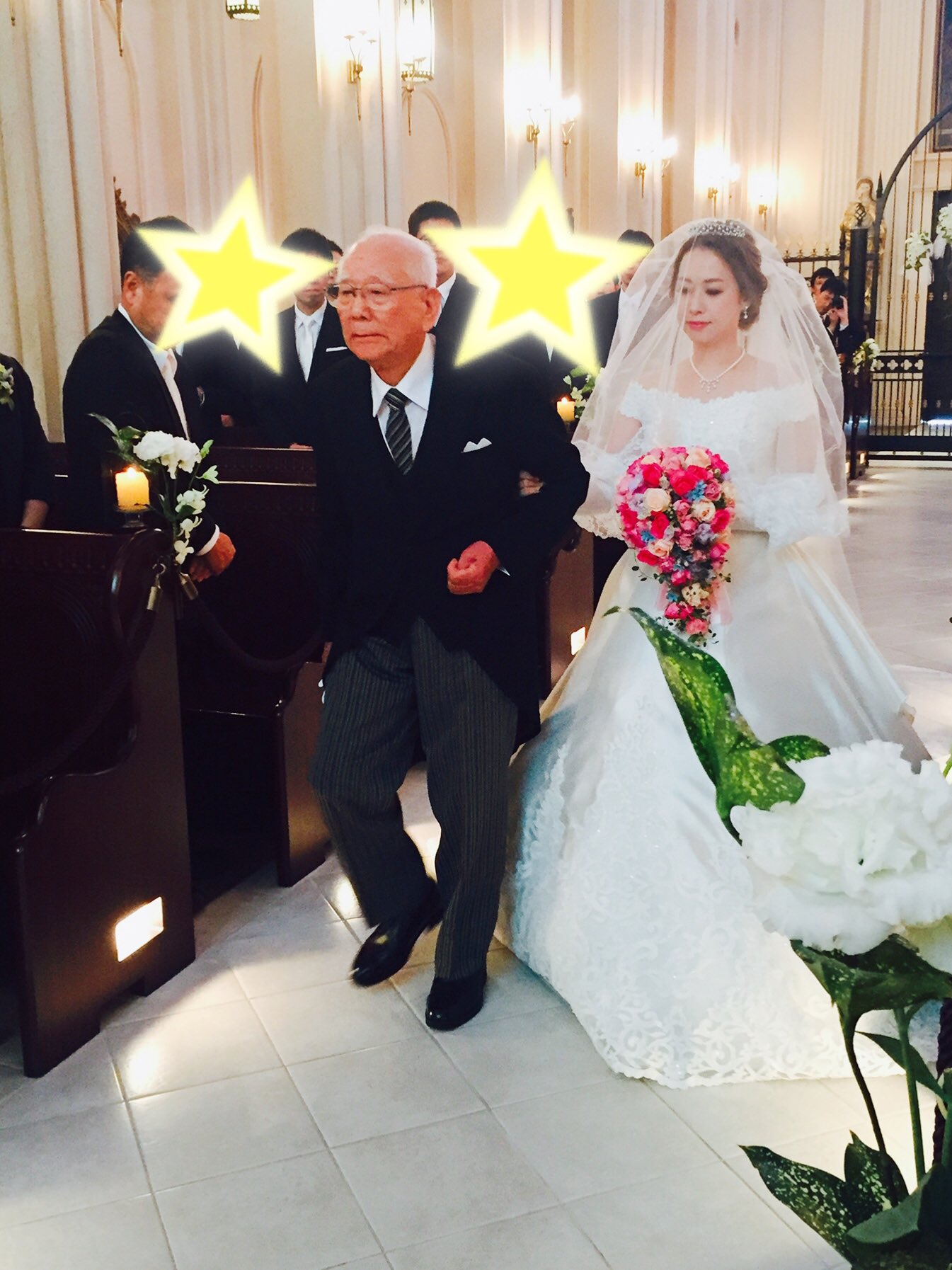 橋本真一 on Twitter "姉の結婚式。 亡き父の代わりに じいちゃんがバージンロードを歩きました。 足が悪いのに頑張ってくれました
