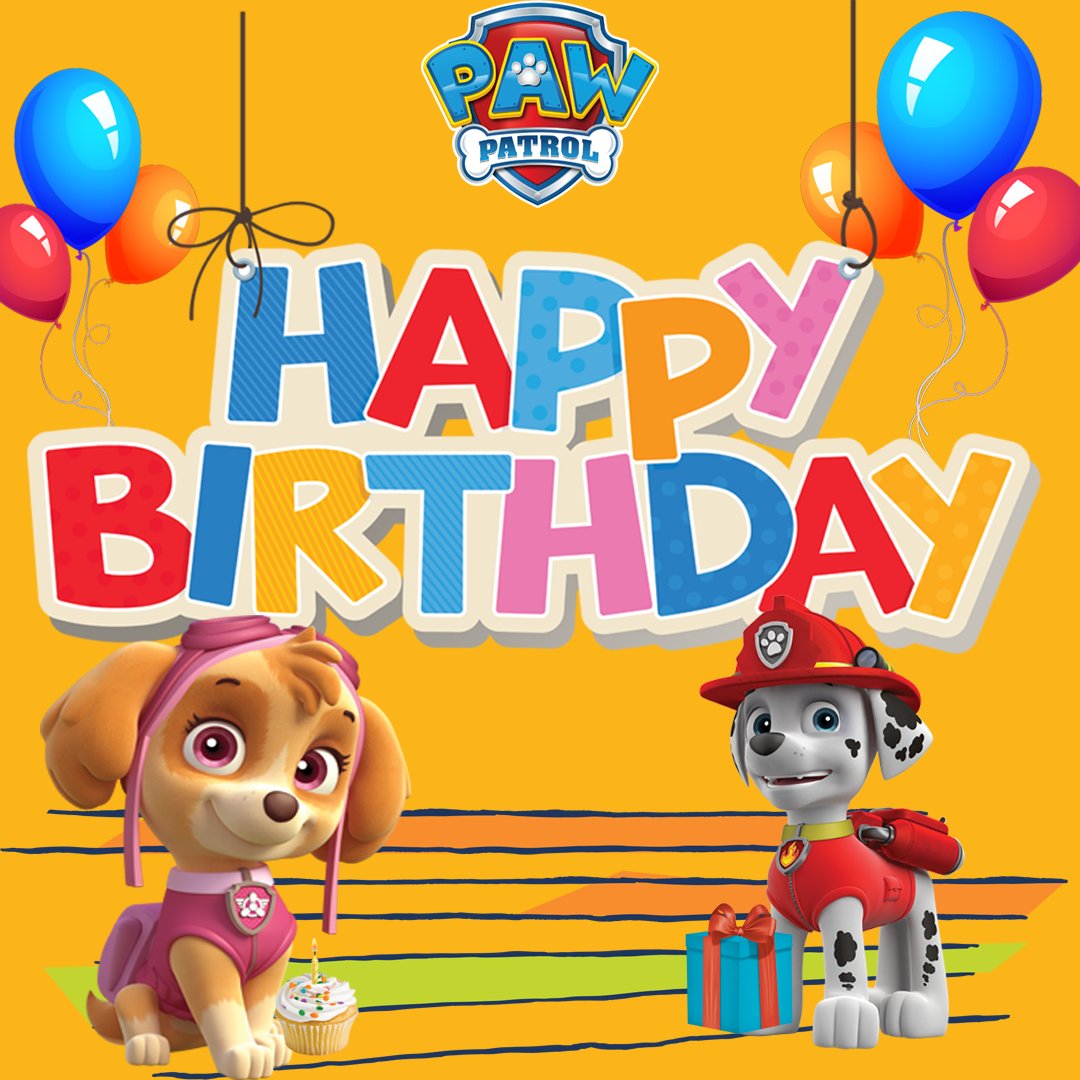 Paw Patrol Happy Birthday Birthday Cards