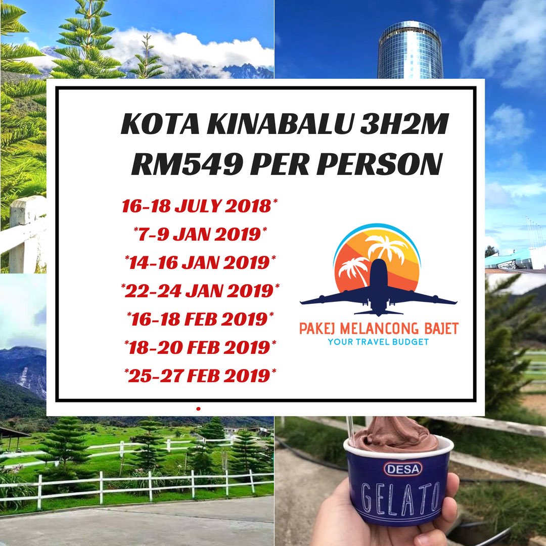 pakej percutian ke sabah 2019 termasuk tiket penerbangan