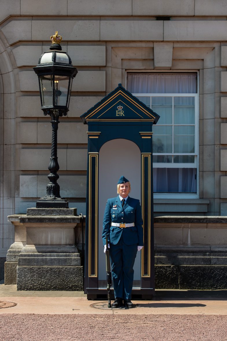 They’re changing guard at buckingham palace— christopher robin went