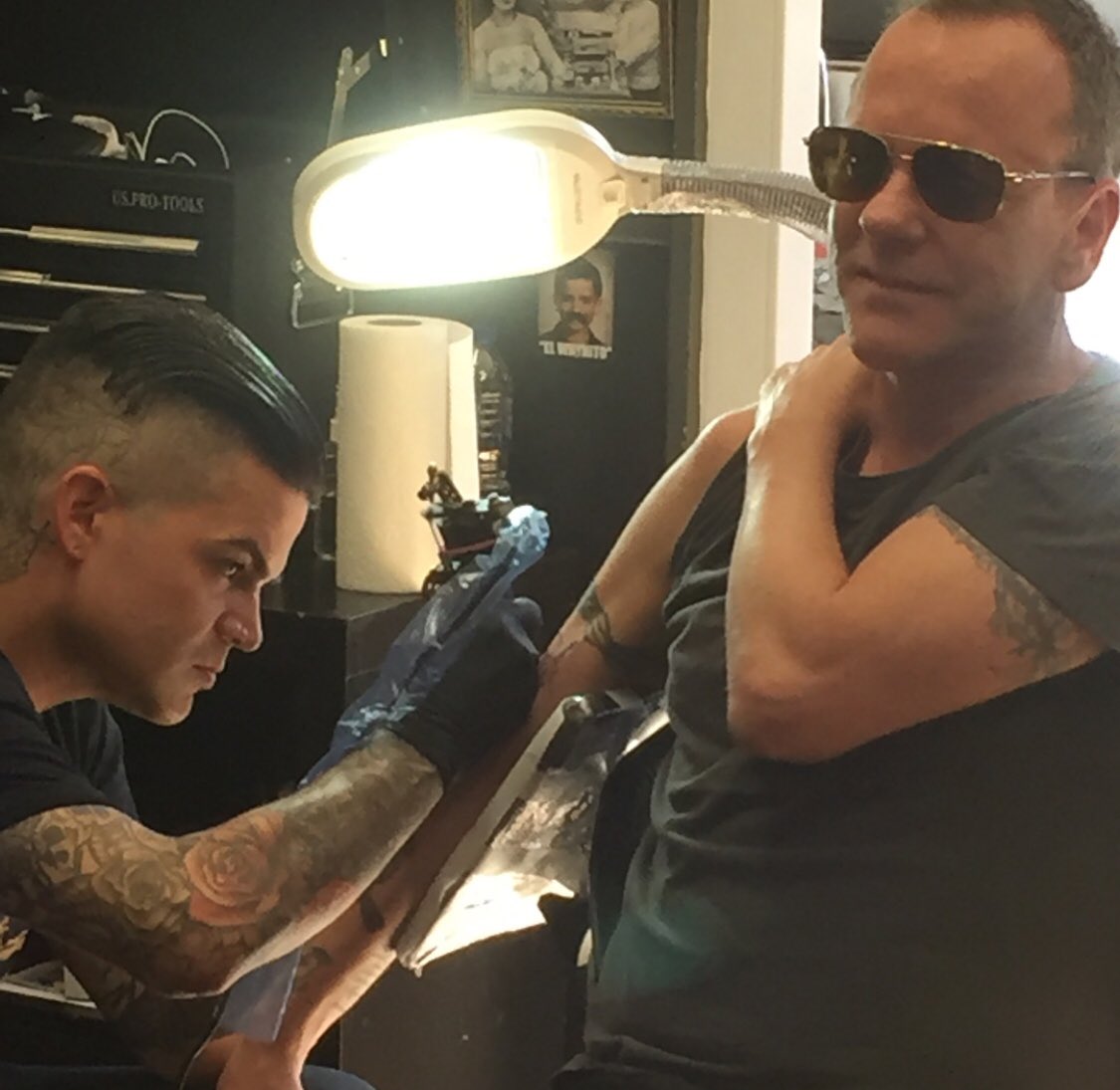 Kiefer Sutherland Tattoos