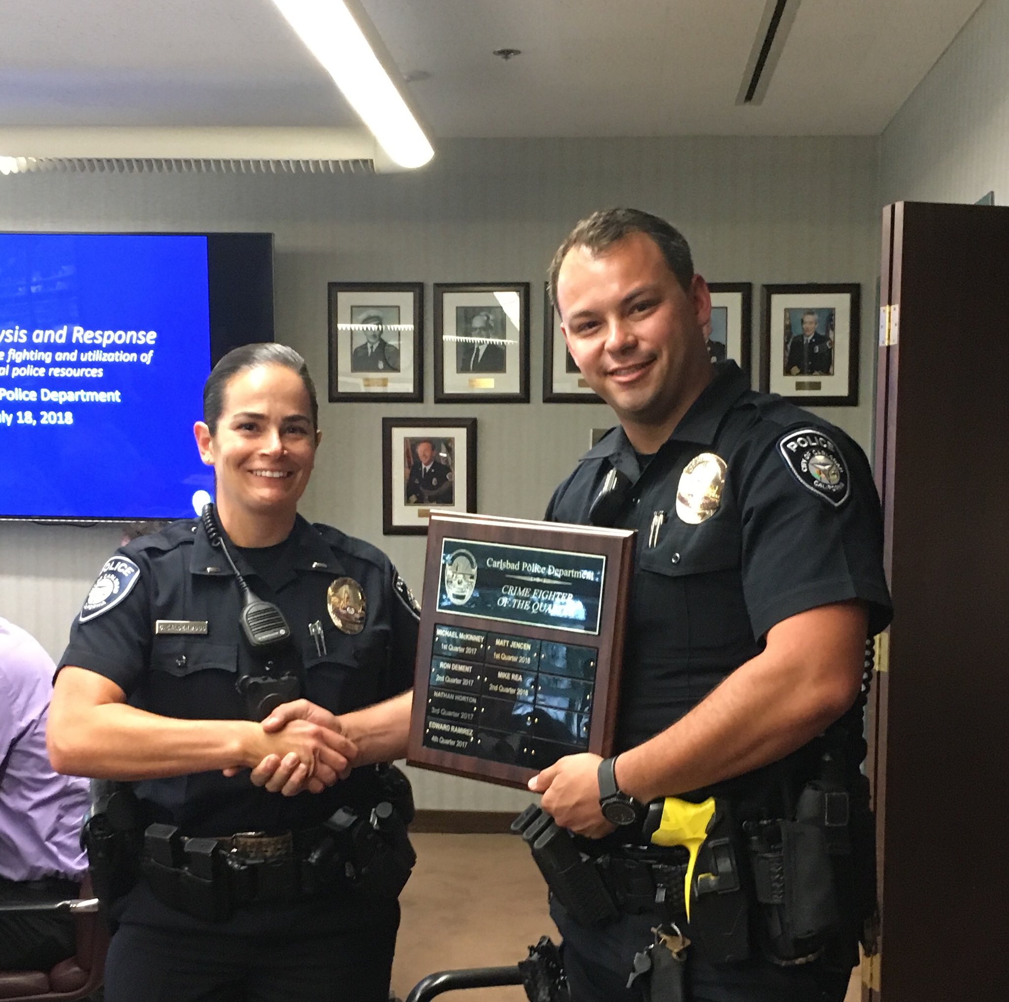 Carlsbad Police on Twitter "Congratulations Officer Rea