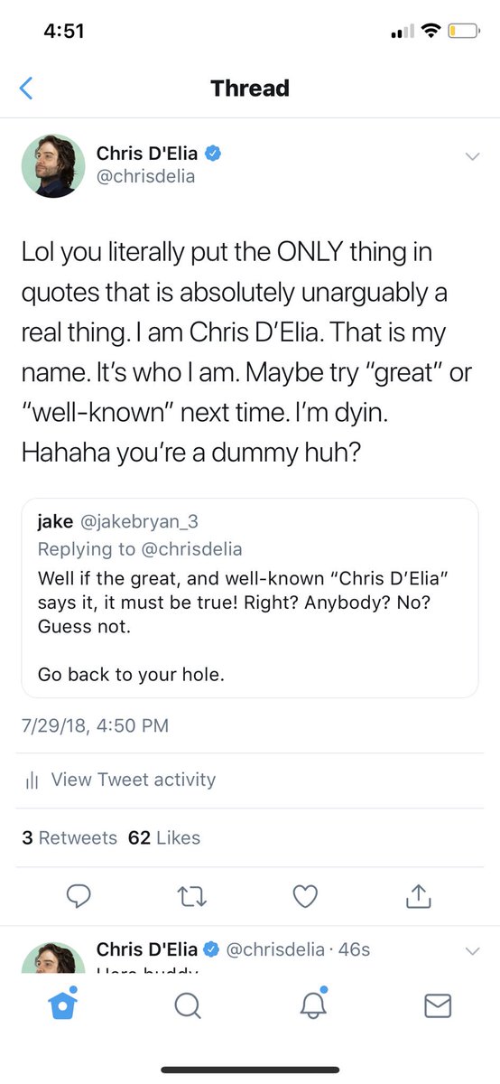 Chris D'Elia on Twitter "Lol you literally put the ONLY thing in
