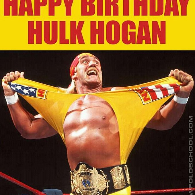 Hulk Hogan's Birthday Celebration HappyBday.to