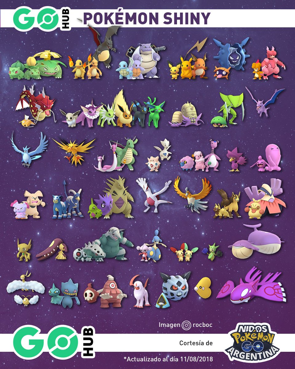Lista De Pokemon Shiny En Pokemon Go Mayoría Lista