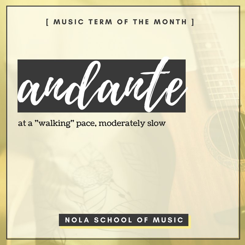 Moderately Slow Tempo Music Term