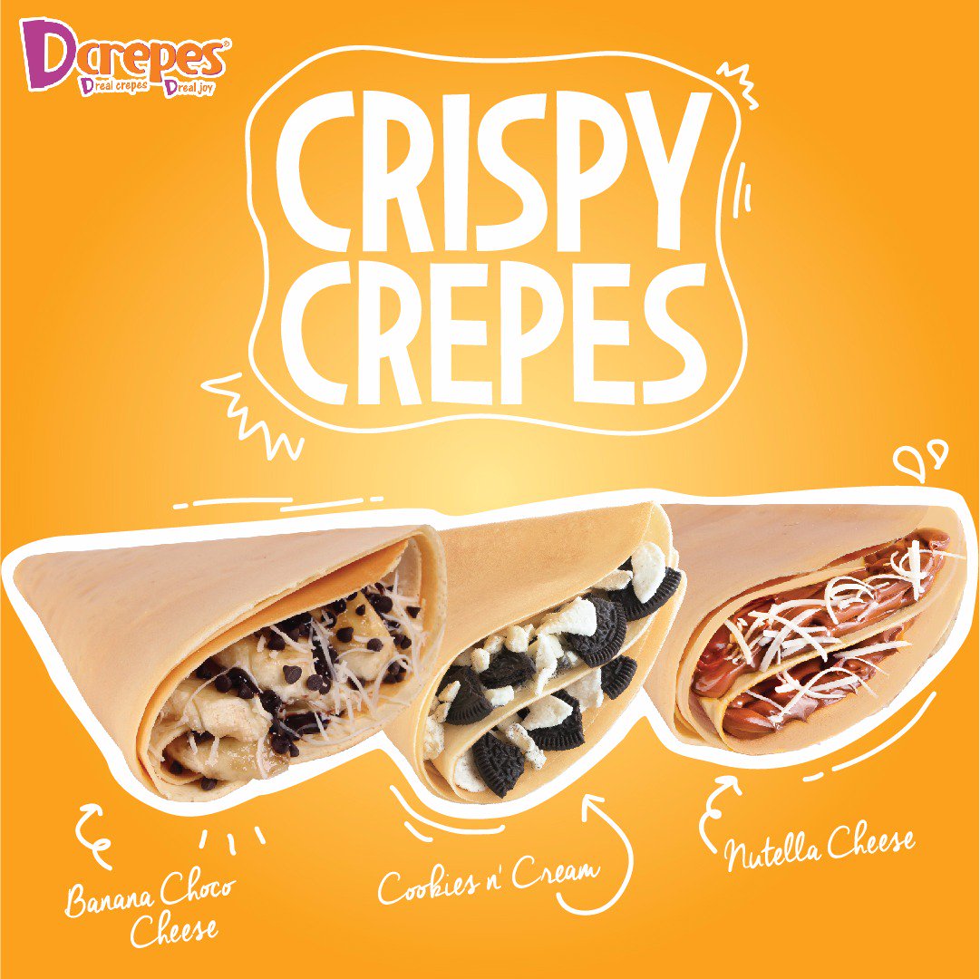 טוויטר \ Dcrepes בטוויטר: "Bingung Mau Makan Siang Apa? Jajan Crispy Crepes Saja Yuk! Kulitnya Crunchy Dan Varian Menunya Enak-Enak Semua 😍 Https://T.co/8U3Isjuuha"