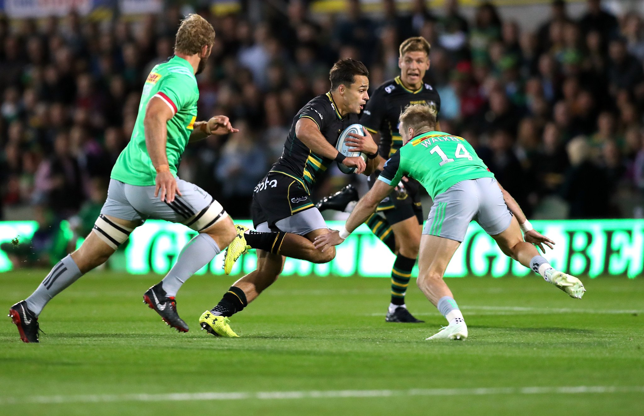 Biggar kicks Northampton to first victory over encouraging Quins Read