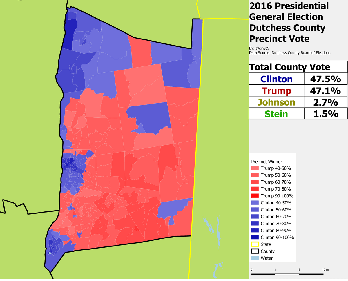 Hudson Valley County Map