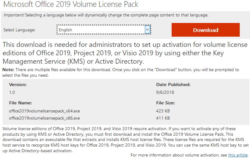 WZor on Twitter "📥Download Microsoft Office 2019 Volume License Pack