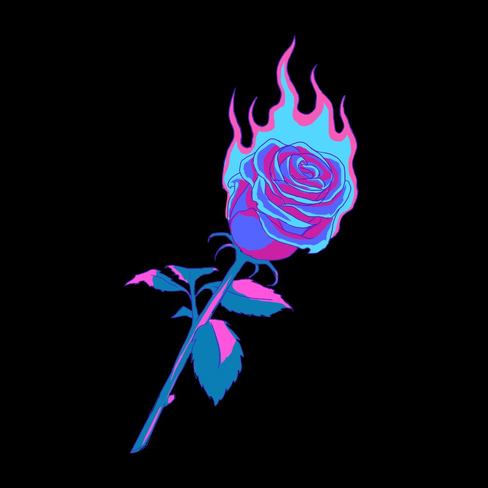 Aesthetic Rose On Fire Largest Wallpaper Portal