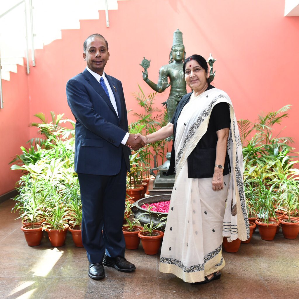Raveesh Kumar on Twitter "EAM SushmaSwaraj met with