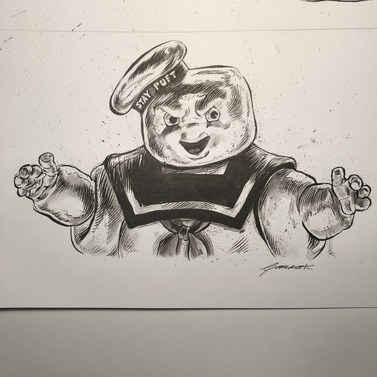 Ghostbusters Marshmallow Man Drawing / Download Pixel Art
