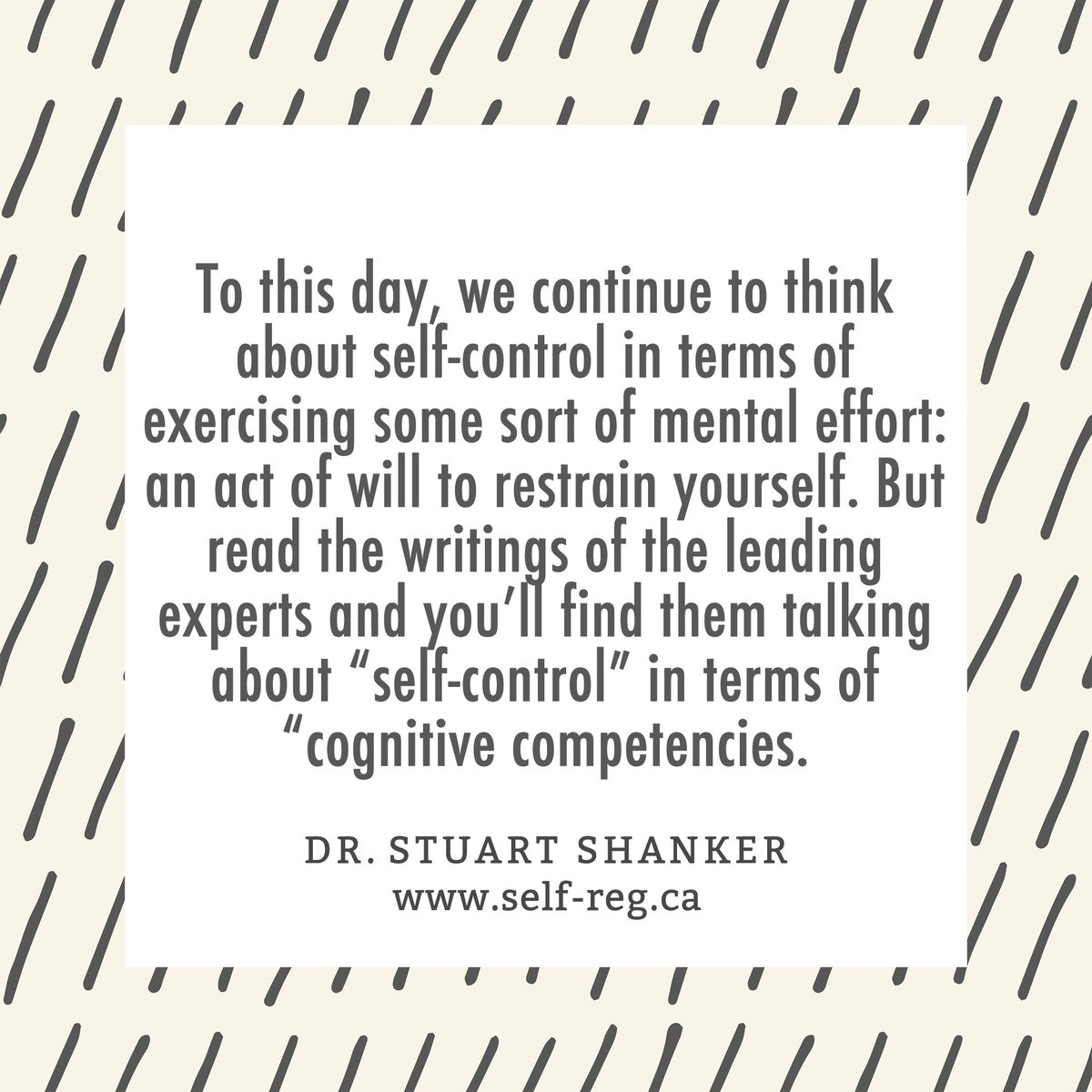 Stuart Shanker on Twitter "In other words, “selfcontrol” may be