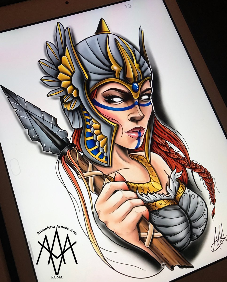 Antoniettaarnonearts On Twitter: "#Antoniettaarnonearts #Valkyrie #Warrior #Woman #Neotraditional #Neotrad #Neotradtattoo #Neotraditionaltattoo #Soldier #Warriorwoman #Womanpride #Tattoo #Tattoosketch #Sketchtattoo #Colored #Colors #Color #Sketch #Ipad ... 1200_x_966_jpg