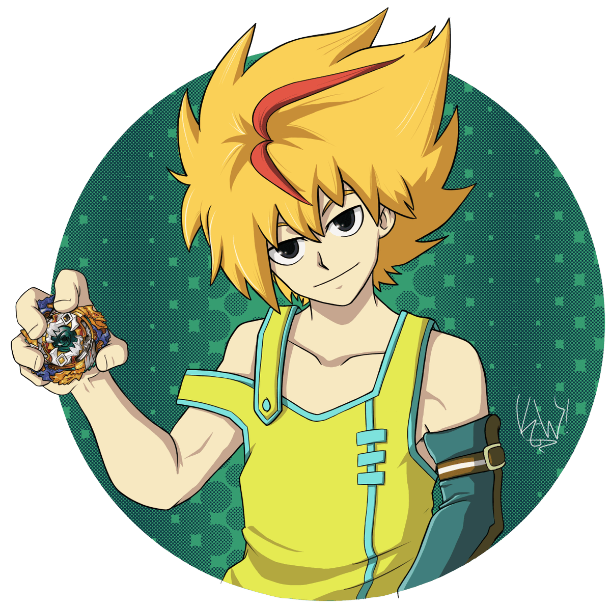 Kaw on Twitter "Hey! I did a new beyblade drawing. This one is Free de la Hoya from Super Z
