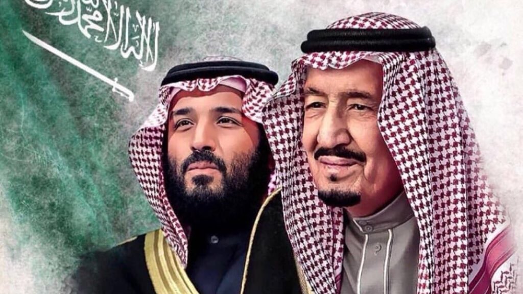 الملك سلمان وولي العهد تصميم