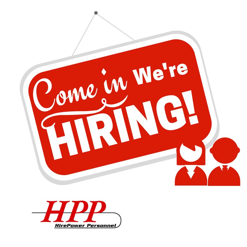 HirePower Personnel on Twitter "New job opportunity! We are hiring a